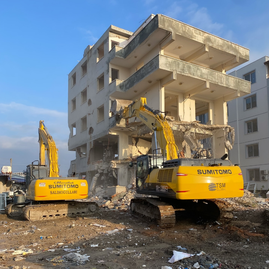Hatay Yıkım Çalışması - Sallıhoğulları Hafriyat saha çalışması